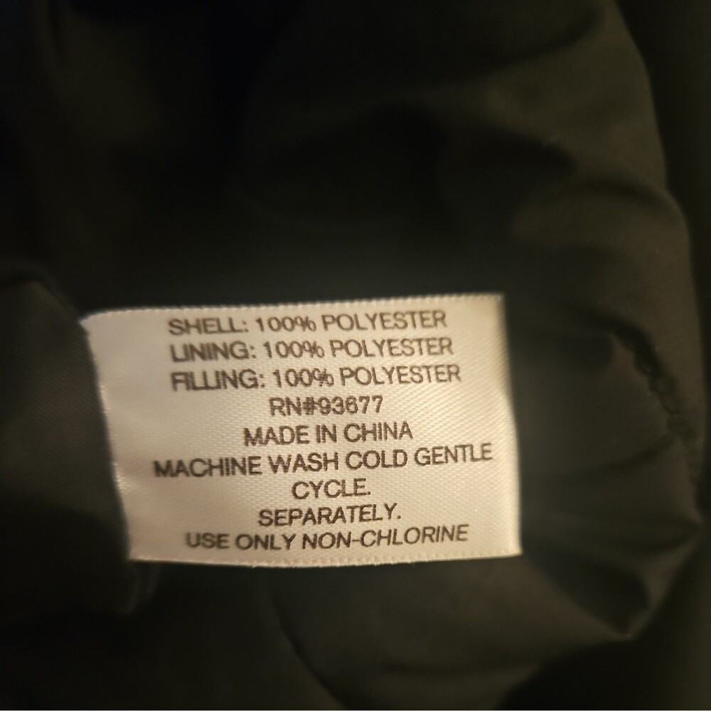 Ana Puffer Jacket Womens XL Black Zip Up - Picture 3 of 6